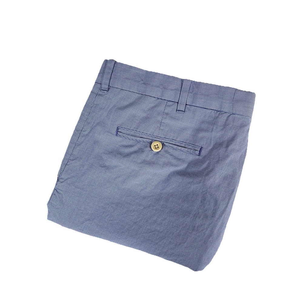 Polo Golf Ralph Lauren Blue Checkered Pants Mens 38x32 (38x31) Cotton Preppy